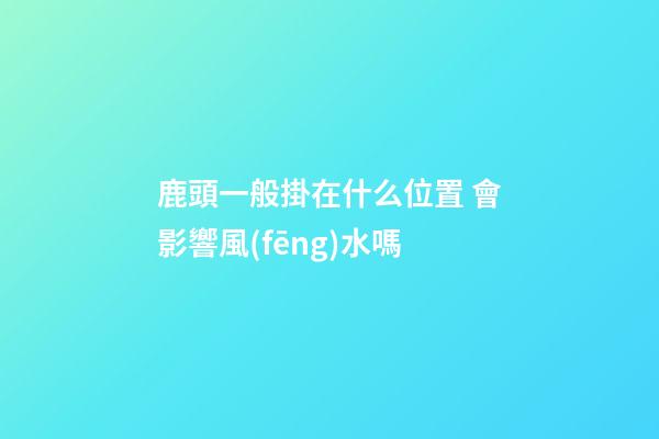 鹿頭一般掛在什么位置 會影響風(fēng)水嗎
